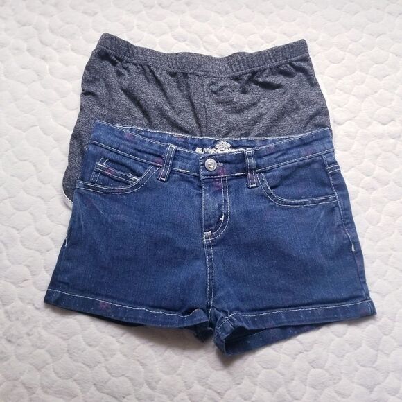 Girls 12 almost famous denim shorts floral soft - Picture 1 of 7